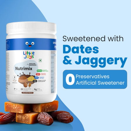 Little Joys Nutrimix Nutrition Drink For Kids (7-12 Years) Chocolate Flavor | 350g