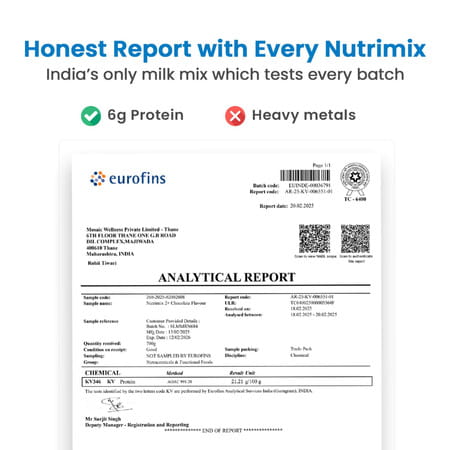 Little Joys Nutrimix Nutrition Drink For Kids (7-12 Years) Chocolate Flavor | 350g