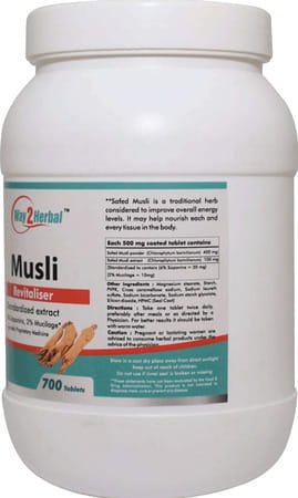 Way2herbal Musli 700 Tablets - Pack Of 2
