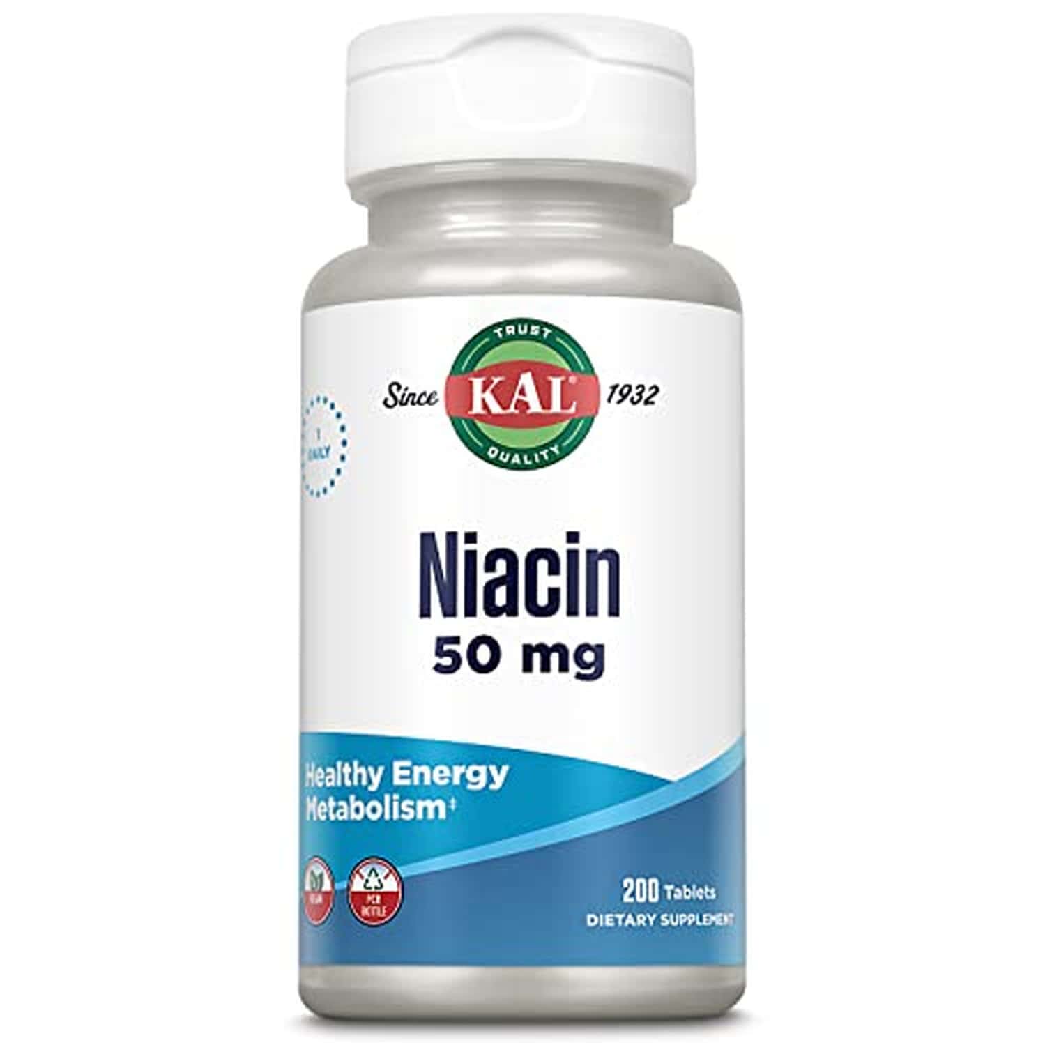 Kal Niacin 50 Mg Tablets | 200 Count