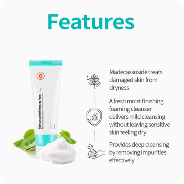 A'pieu Madecassoside Cleansing Foam - Korean Face Cleanser - Korean Skincare - 130Ml
