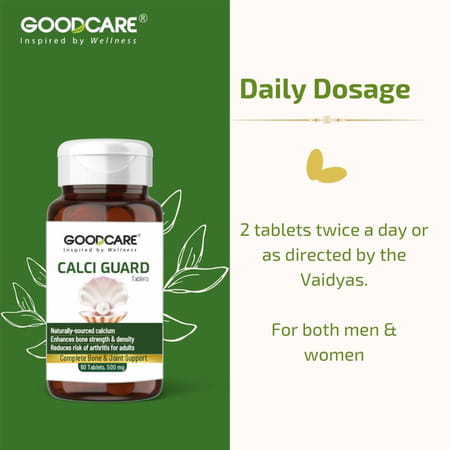 Goodcare Calci Guard Tablets | Maintains Optimal Bone Health | Strength & Joint Muscles