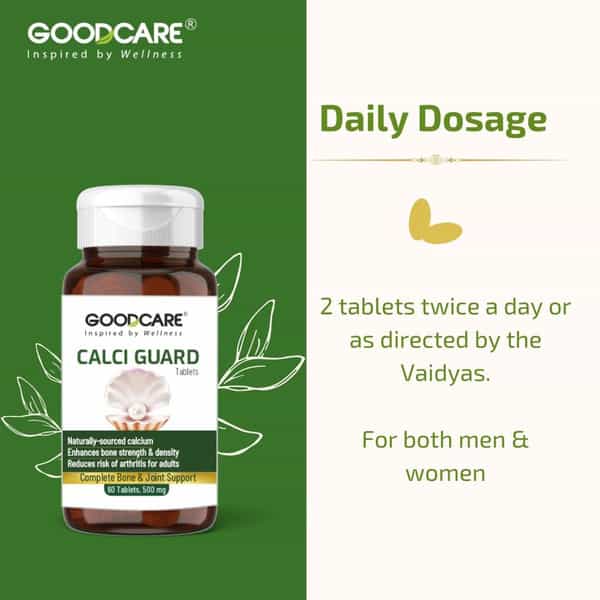 Goodcare Calci Guard Tablets | Maintains Optimal Bone Health | Strength & Joint Muscles