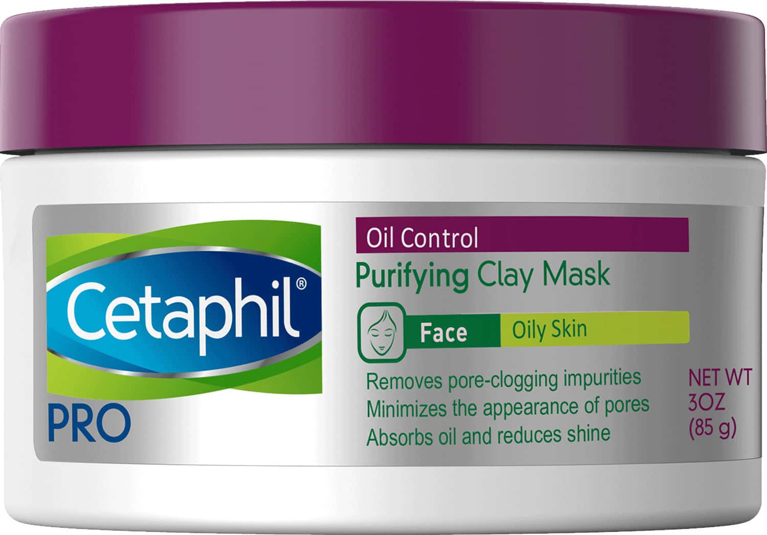 Cetaphil Pro Oil Control Purifying Clay Mask | Face Oily Skin | 85 Gm