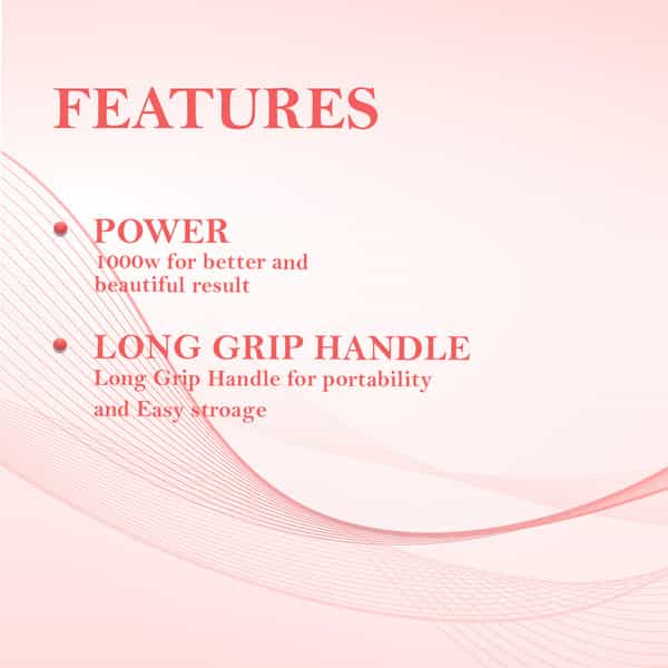 Ktein Mini Hair Dryer With Concentrator Nozzle | Dual Function Switch | Hanging Loop | 1000W - 1Pc