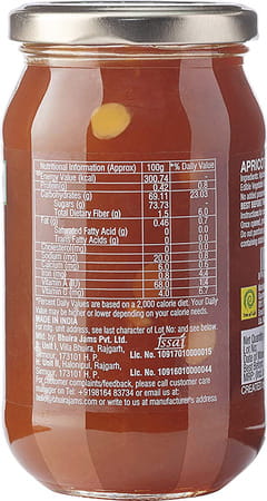 Bhuira All Natural Apricot Jam |No Artifical Color Added - 470 Gm - Pack Of 1