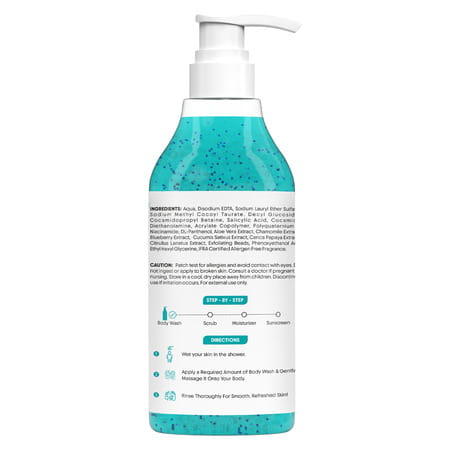 Aravi Organic 2% Salicylic Acid Body Wash With Niacinamide & Blueberry - 300ml