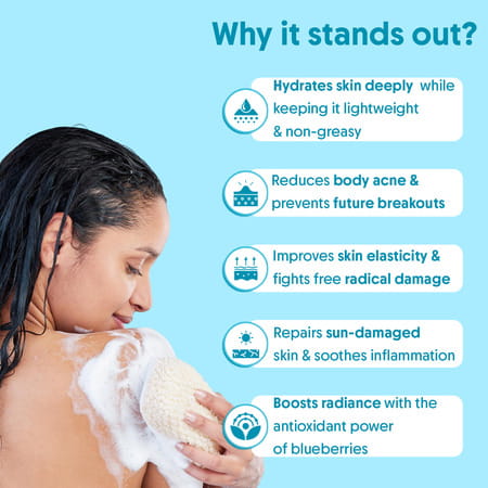 Aravi Organic 2% Salicylic Acid Body Wash With Niacinamide & Blueberry - 300ml