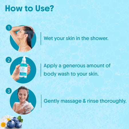 Aravi Organic 2% Salicylic Acid Body Wash With Niacinamide & Blueberry - 300ml