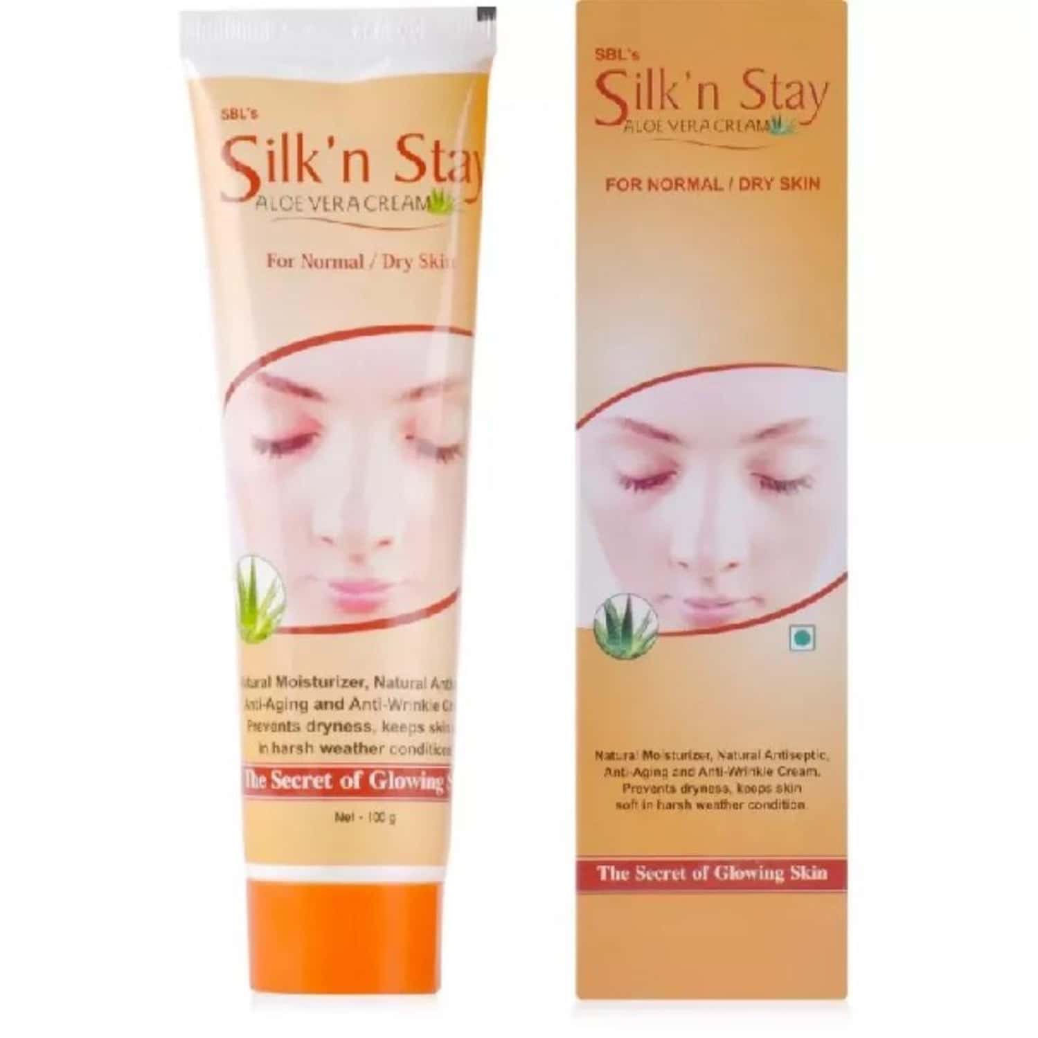 Sbl Silk N Stay Aloe Vera Cream For Normal And Dry Skin 100 G Pack Of 3