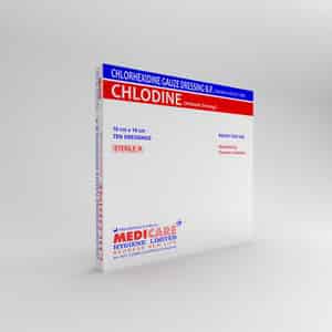 Medica Chlodine Chlorhexidine Gauze Dressing 10cm X 10cm - Antimicrobial Wound Dressing