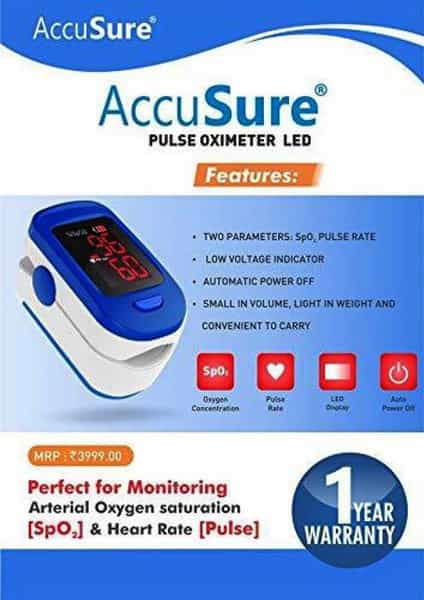 Accusure Pulse Oximeter | Fs10c