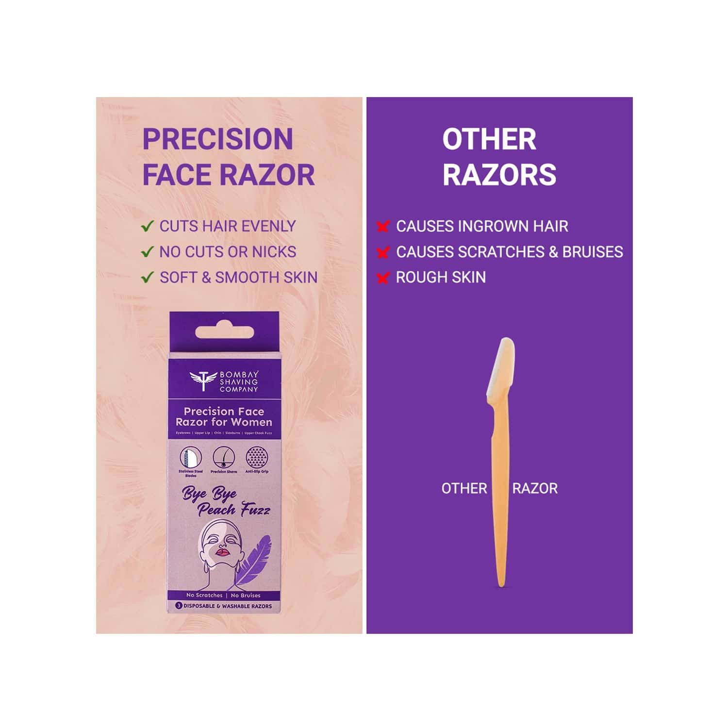 Buy Bombay Shaving Company Face Razor For Women For Easy & Safe