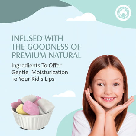 Mom & World Kidsy Natural Fruit Candy Lip Balm + Kidsy Natural Marshmallow Lip Balm 9 G