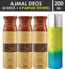 Ajmal 3 Wisal Dhahab For Men And 1 Distraction For Men & Women Deodorants Each 200Ml Combo Pack Of 4