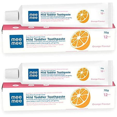 Meemee Fluoride-Free Strawberry Flavor Toothpaste (140 G | Pack Of 2)