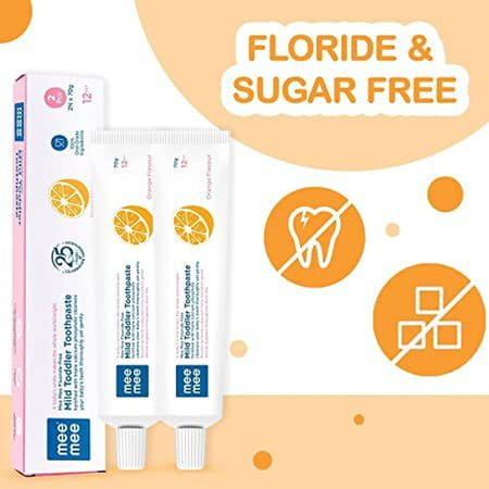 Meemee Fluoride-Free Strawberry Flavor Toothpaste (140 G | Pack Of 2)