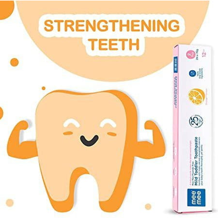 Meemee Fluoride-Free Strawberry Flavor Toothpaste (140 G | Pack Of 2)