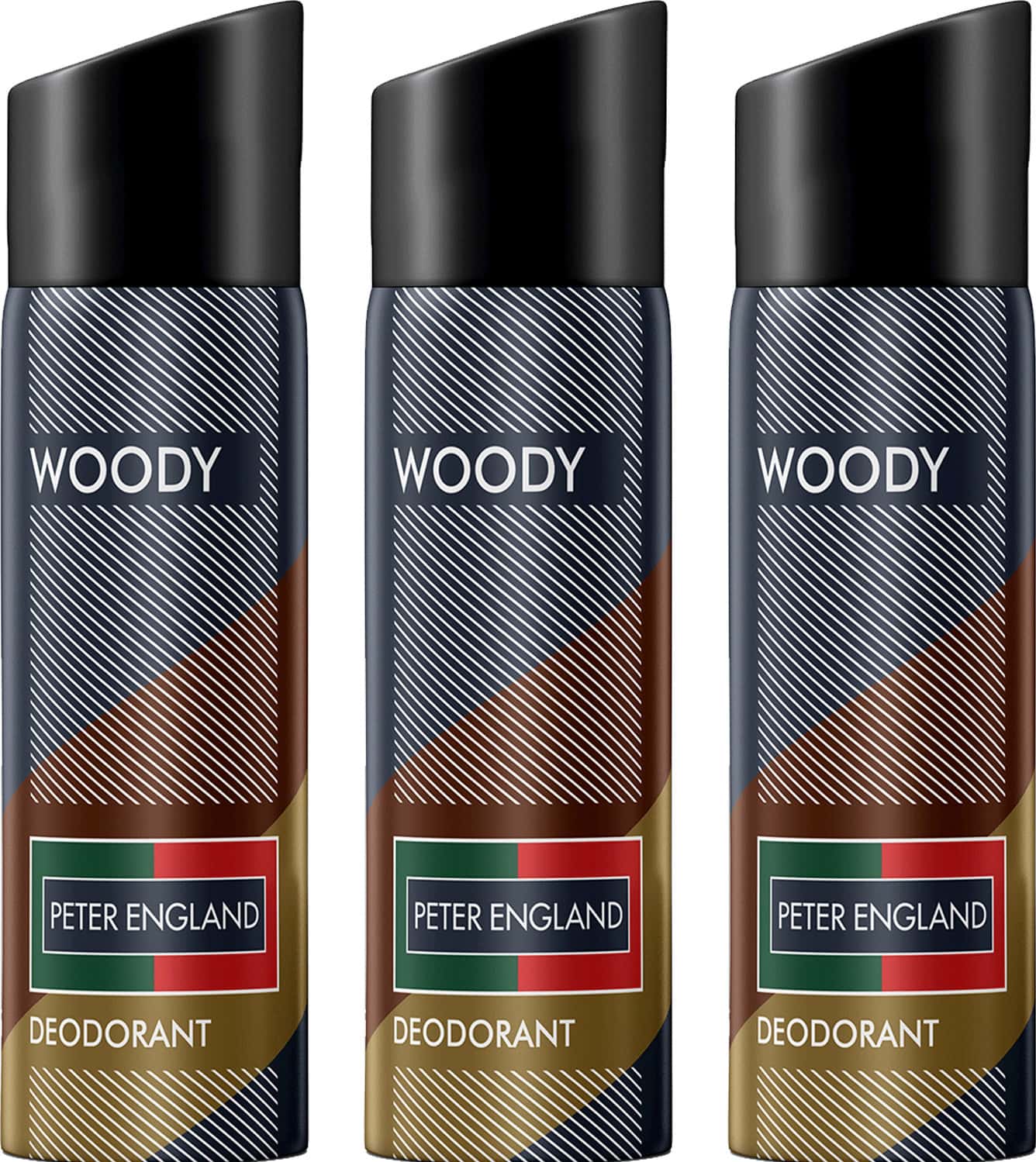 Peter England Fresh Fragrance Woody Deodorant (Pack Of 3) - 450ml