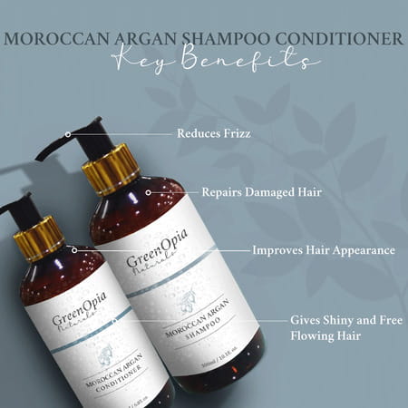 Moroccan Argan Oil Hair Shampoo (300ml) & Conditioner (200ml)