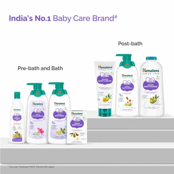 Himalaya Gentle Baby Soap|100% Natural Almond & Olive Oil |No Post Bath Dryness Buy 3 Get 1 Free 75G