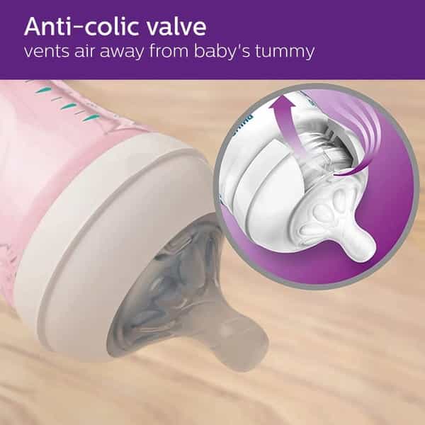 Philips Avent Natural 2. 0 Pink Feeding Bottle 260Ml Scf034/10
