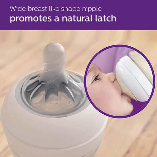 Philips Avent Natural 2. 0 Pink Feeding Bottle 260Ml Scf034/10