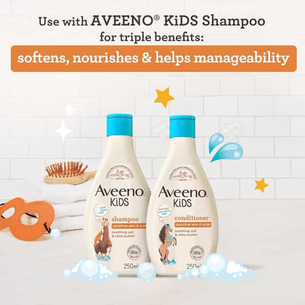 Aveeno Baby Kids Conditioner With Soothing Oat & Shea Butter For All Types Of Hairs 250 Ml