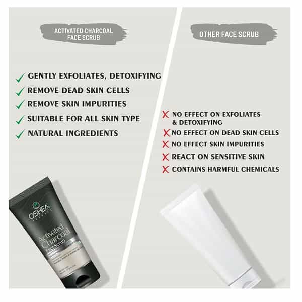 Oshea Activated Charcoal Face Wash 120 Gm