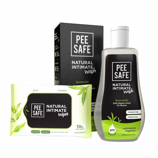 Pee Safe Natural Intimate Wash And Wipes For Women Intimate Wash (105 Ml Pack Of 1)