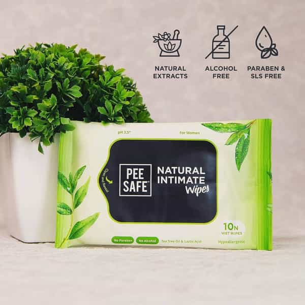 Pee Safe Natural Intimate Wash And Wipes For Women Intimate Wash (105 Ml Pack Of 1)