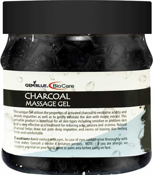 Gemblue Biocare Charcoal Massage Gel | 500Ml