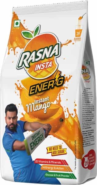 Rasna Insta Drink Concentrate Mix 750 G Pack - Mango