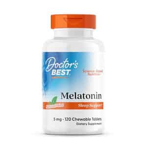 Doctor's Best Melatonin Chewable Tablets | 120 Count