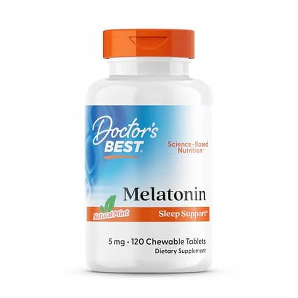 Doctor's Best Melatonin Chewable Tablets | 120 Count