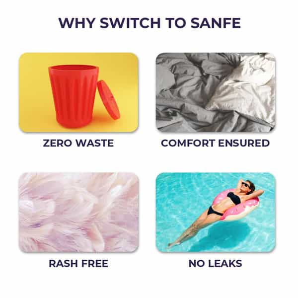 A Perfect Self-Care Combo(Sanfe Large Menstrual Cup + Intimate Wash 100 Ml)