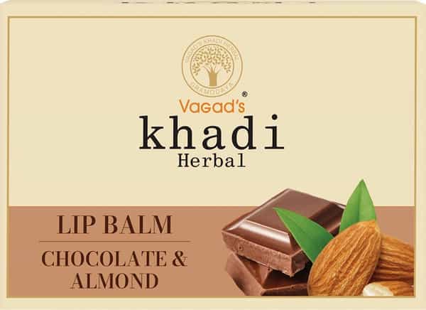 Vagad's Khadi Chocolate & Almond Lip Balm | Pack Of 3