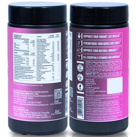 Wishnew Wellness Daily Ritual Women'S 50 Multivitamin Comprehensive Nutrient For Menopause Pack Of 2