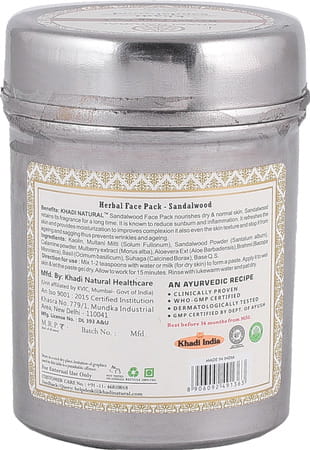 Khadi Natural Sandalwood Face Pack 50 Gm