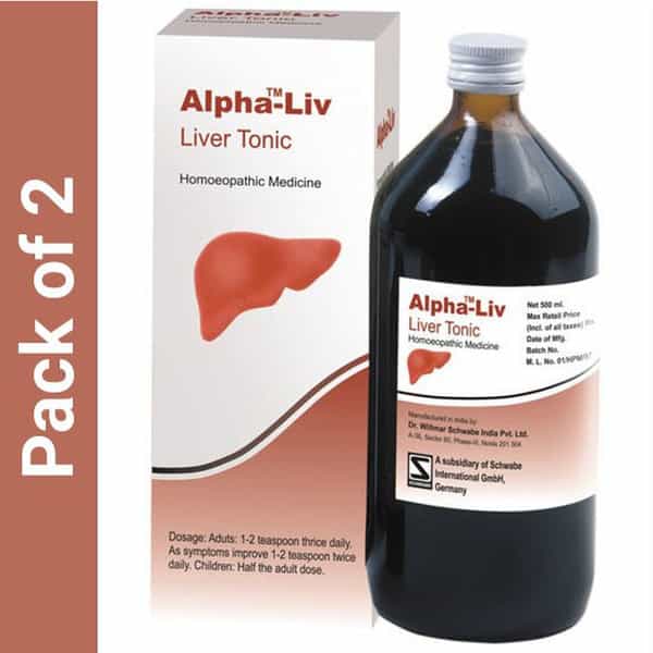 Dr. Willmar Schwabe India Alpha - Liv Syrup (500 Ml) Pack Of 2