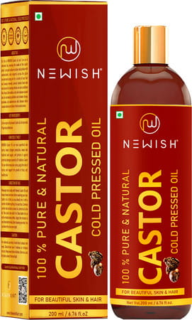 Newish Premium Castor Oil For Hair Growth Skin And Eyebrow | Pure Cold Pressed 200ml