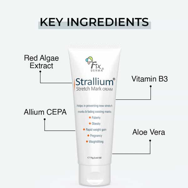 Fixderma Strallium (Anti Stretch Mark Cream) 75Gm
