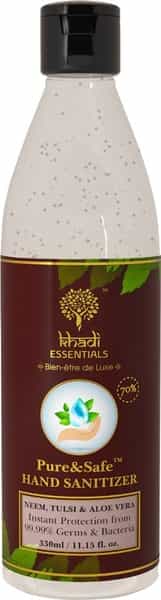 Khadi Essentials Basics Pure & Safe Hand Sanitizer Bottle Of 330 Ml