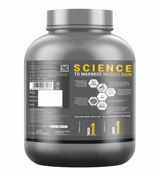 Muscleblaze Biozyme Performance Whey Protein Powder | 25G Protein Per Scoop - Triple Chocolate (2Kg)