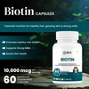Oribite Biotin 10000Mcg Capsules For Hair Growth Support 60 Capsules