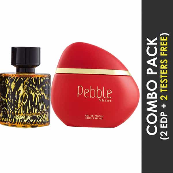 Maryaj Wild Stripes For Him Edp 100Ml & Pebble Shine Edp 100Ml For Women Pack Of 2