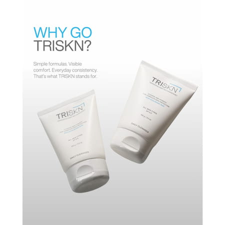 Triskn Daily Cleanser | Hyaluronic Acid | Cleanse & Hydrate | All Skin Types | 100g