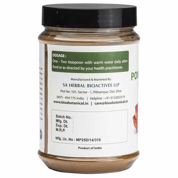 Bixa Botanical Pomegranate Peel Powder-For Skin & Hair Mask | Improves Digestion(200G)