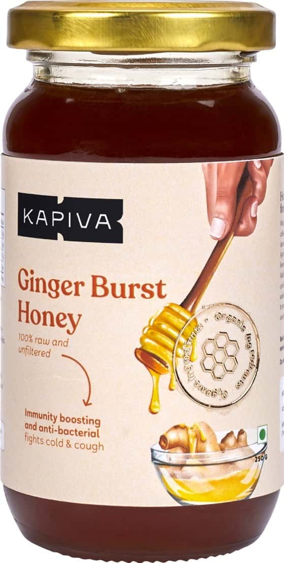 Kapiva Ginger Burst Honey Jar Of 250 G