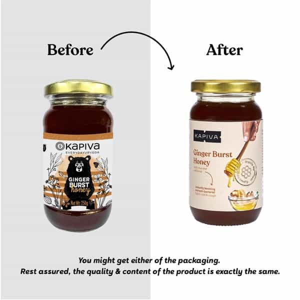 Kapiva Ginger Burst Honey Jar Of 250 G